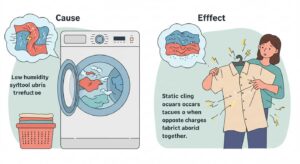 Environmental factors of fabric cling